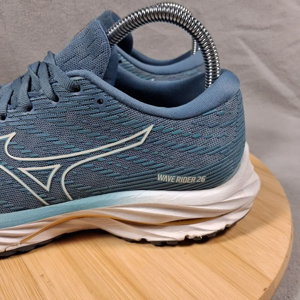 Mizuno Wave Rider 26 Womens Size 7.5 Running Shoes Sneakers Blue Athletic Gym